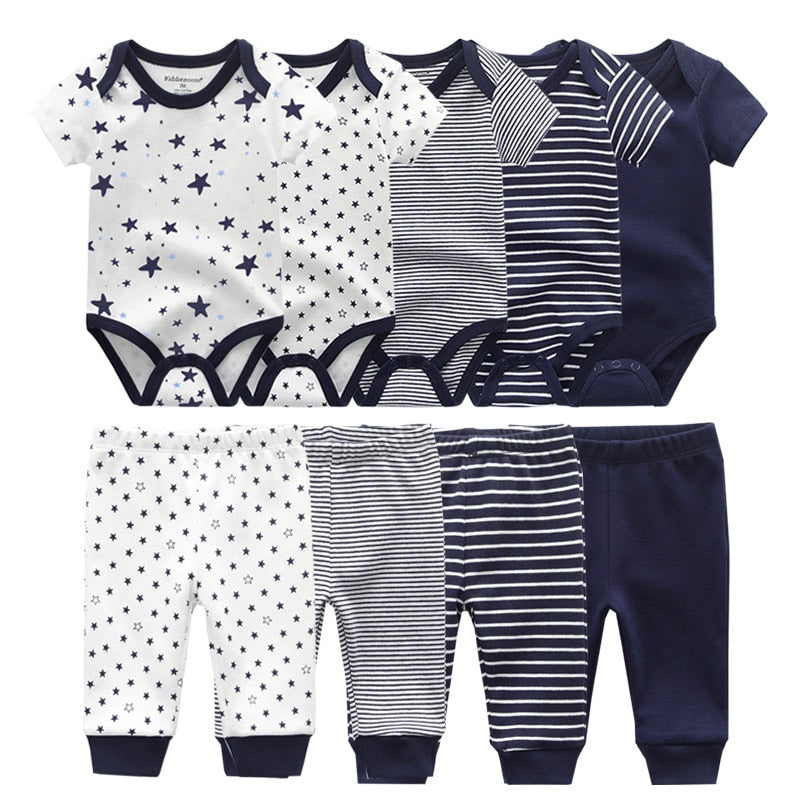 SnuggleCotton™ Baby Bodysuit & Pants Set