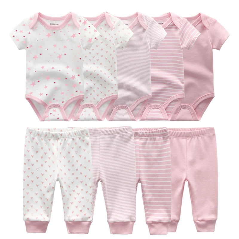 SnuggleCotton™ Baby Bodysuit & Pants Set