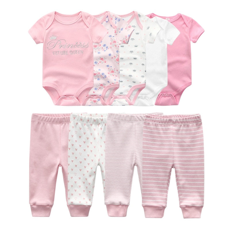 SnuggleCotton™ Baby Bodysuit & Pants Set