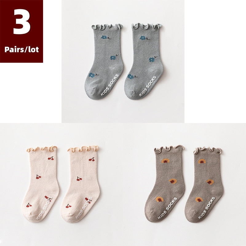 CozySteps™ Anti-Slip Children's Socks (3 Pairs)