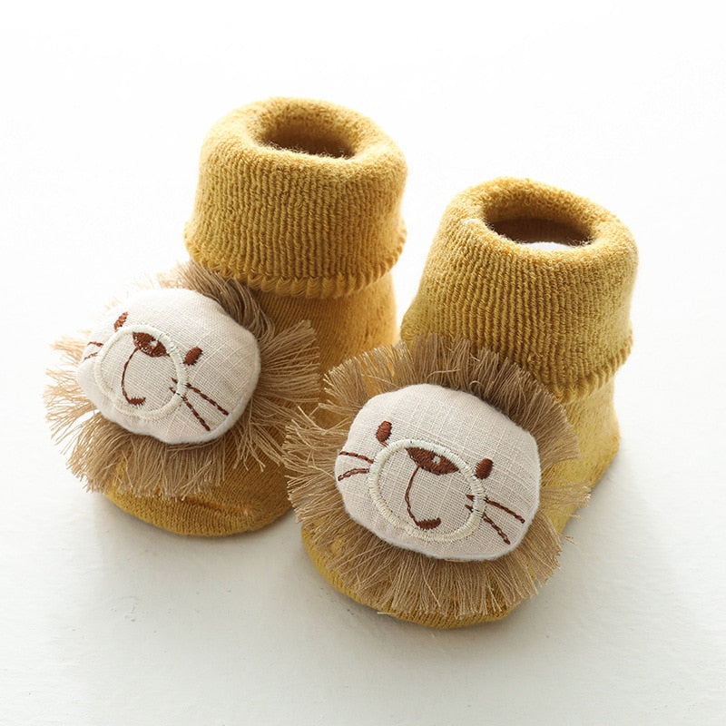 SnuggleToes™ Cartoon Character Baby Socks.