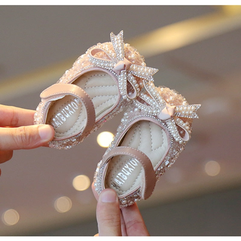 TwinkleToes™ Sequin Baby Girl Shoes