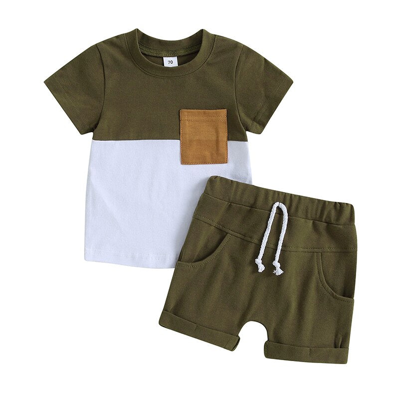 PlayfulPockets™ Cotton T-Shirt and Short Set