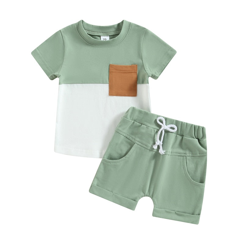 PlayfulPockets™ Cotton T-Shirt and Short Set